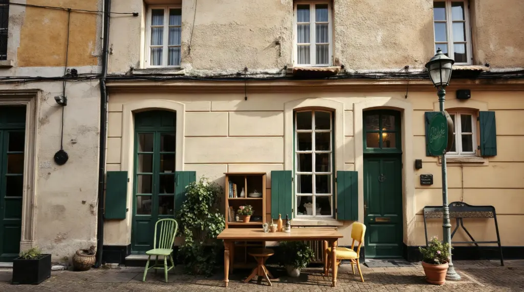 Immeuble ancien en rénovation dans une ville éligible au dispositif Denormandie