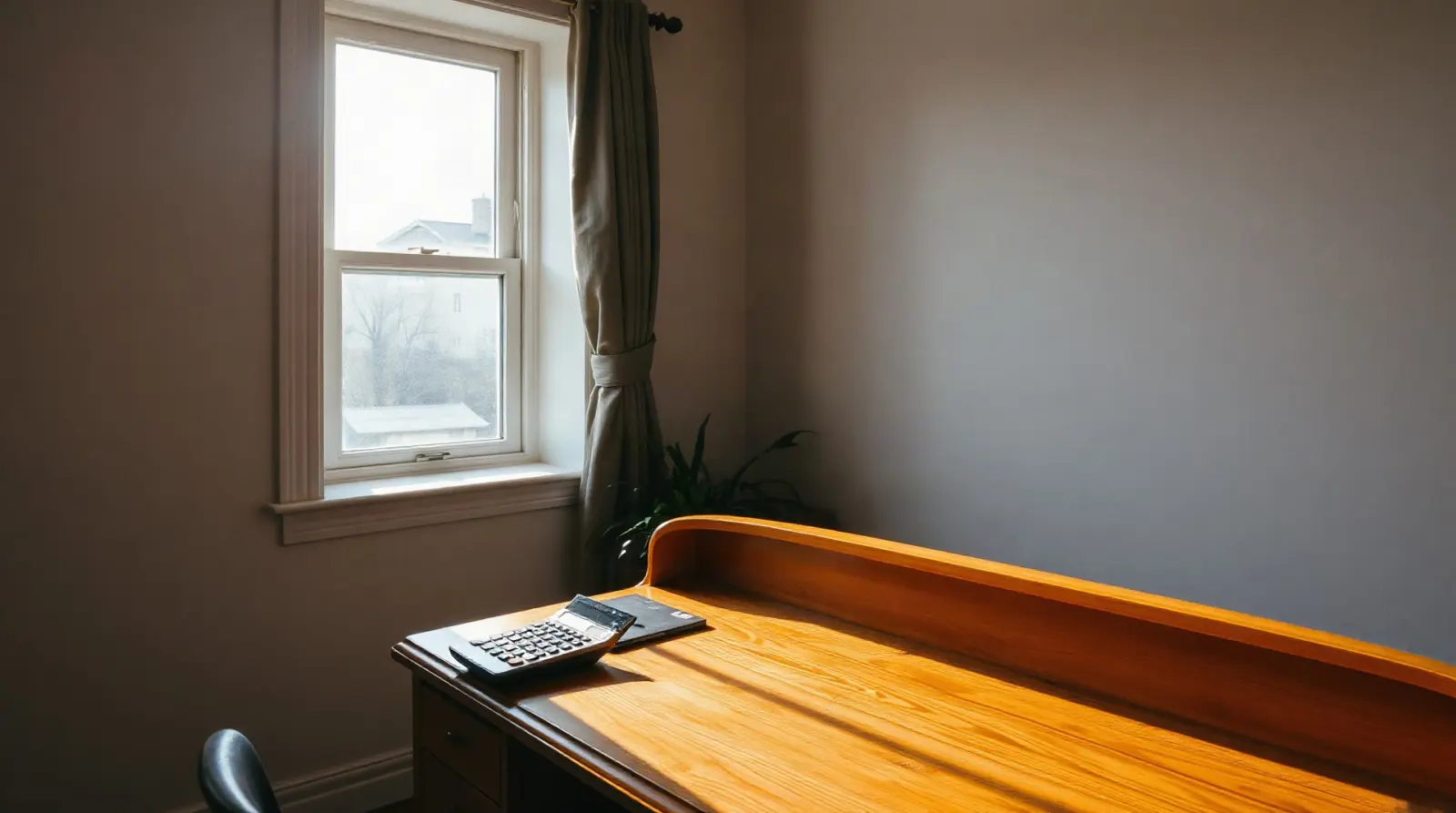 Personne calculant la valeur d'un bien immobilier avec une calculatrice